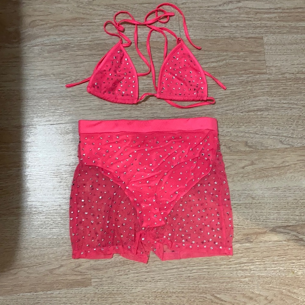 IHeartraves Set - Neon Pink / L